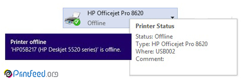 راهکاری برای رفع وضعیت Printer offline