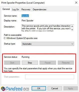 پیغام Unable to install driver of printer