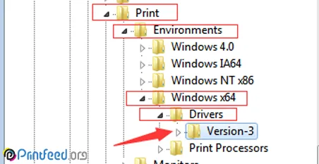 پیغام Unable to install driver of printer