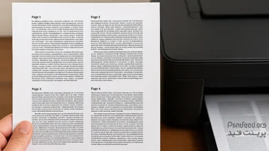 پرینت چند صفحه روی یک صفحه