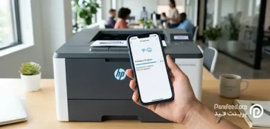 وصل کردن گوشی به پرینتر hp